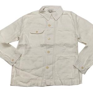 Alex Mill Garment Dyed Work Jacket in Linen / White / M